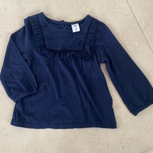 Gap navy top girls 2t
